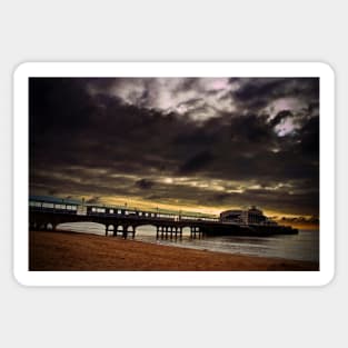 Bournemouth Pier And Beach Dorset England Sticker